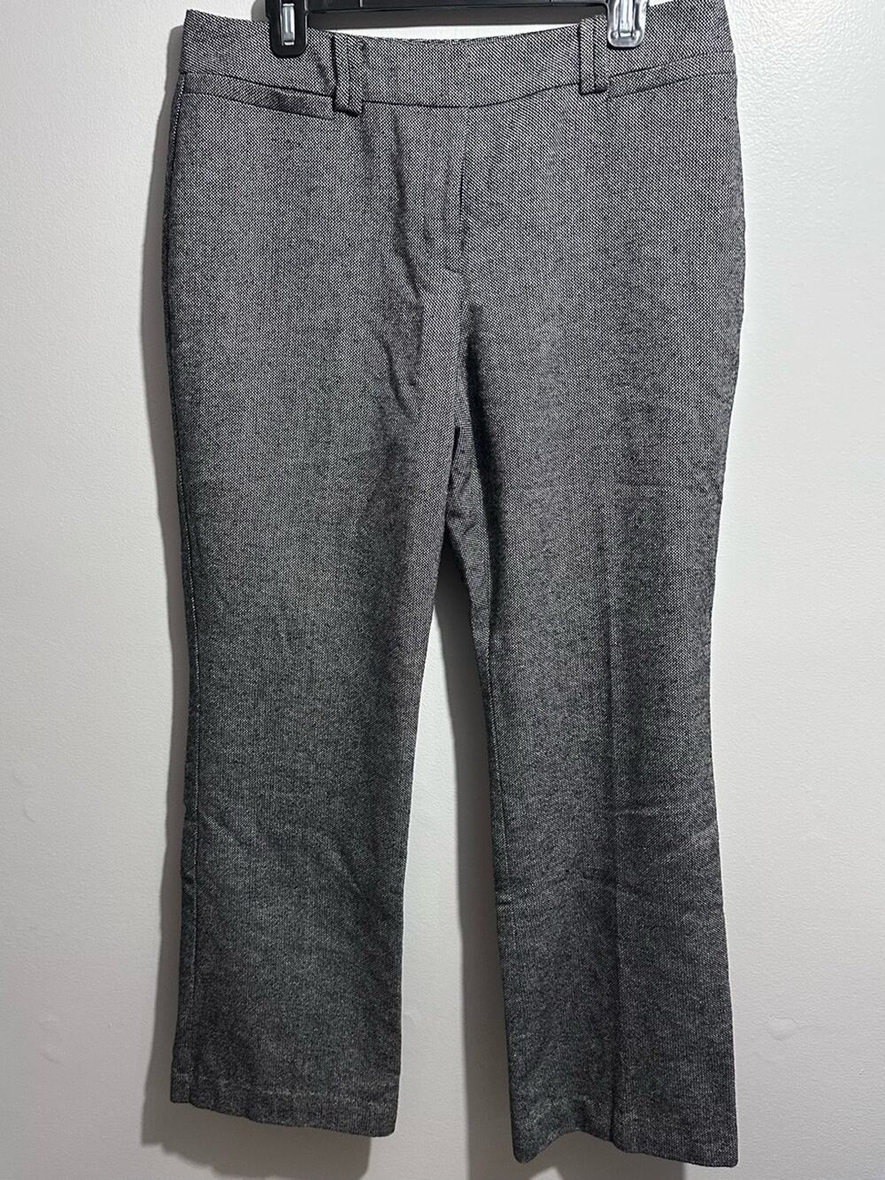 Ann Taylor Curvy Modern Gray Wool With Lining Dress Pants Size 10 (1235)